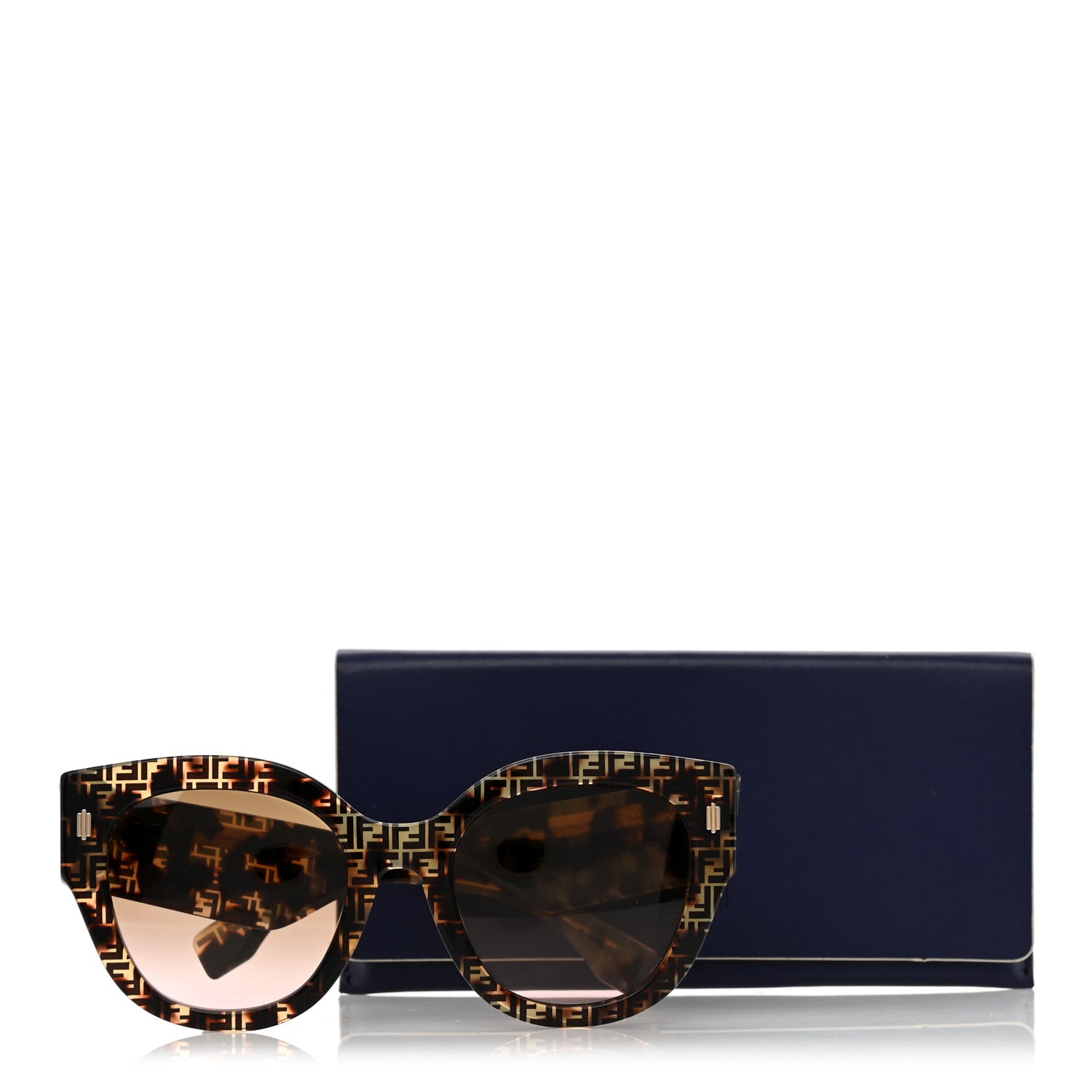 Fendi Acetate Fendi Roma Cat Eye Sunglasses FF 0435/S Havana 7 of 7