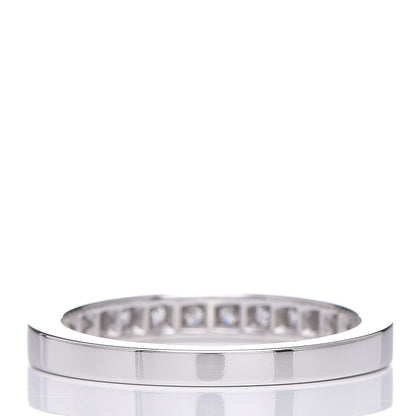 Tiffany Platinum Diamond Half Band Ring 48 4.5 4 of 5
