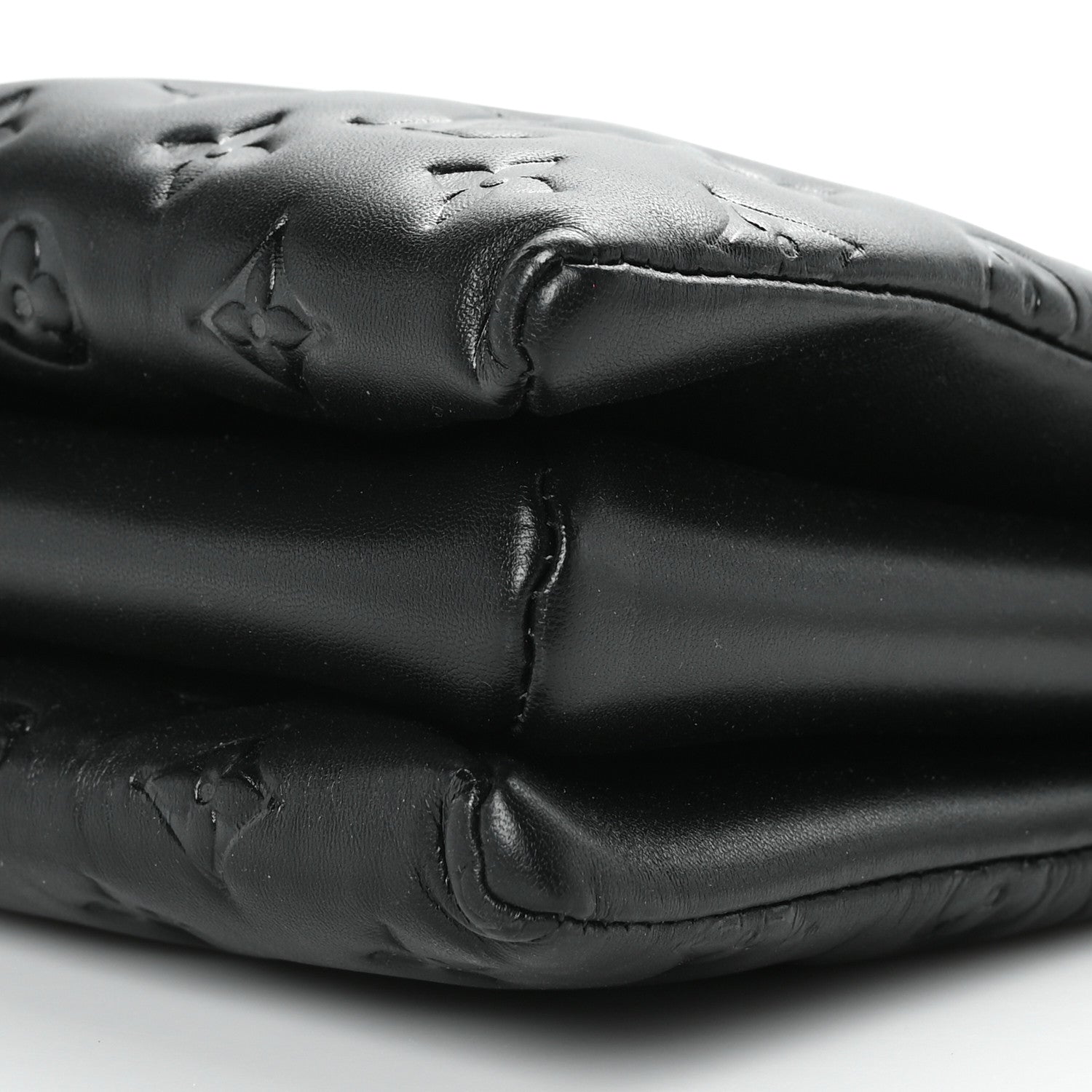 Louis Vuitton Lambskin Embossed Monogram Coussin PM Black 10 of 10