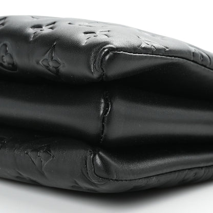 Louis Vuitton Lambskin Embossed Monogram Coussin PM Black 10 of 10
