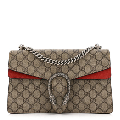 Gucci GG Supreme Monogram Small Dionysus Shoulder Bag Red 1 of 10
