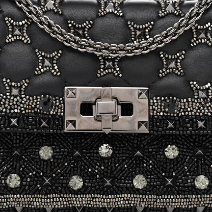 Valentino Garavani Beaded Small Rockstud Spike It Shoulder Bag Black 7 of 9