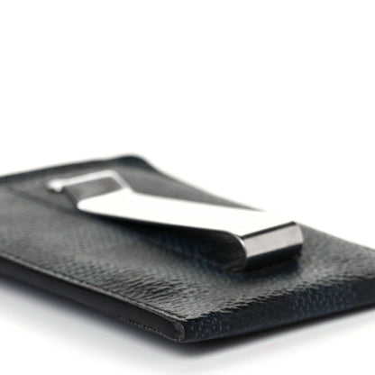 Louis Vuitton Damier Cobalt Pince Card Holder Bill Clip 6 of 8
