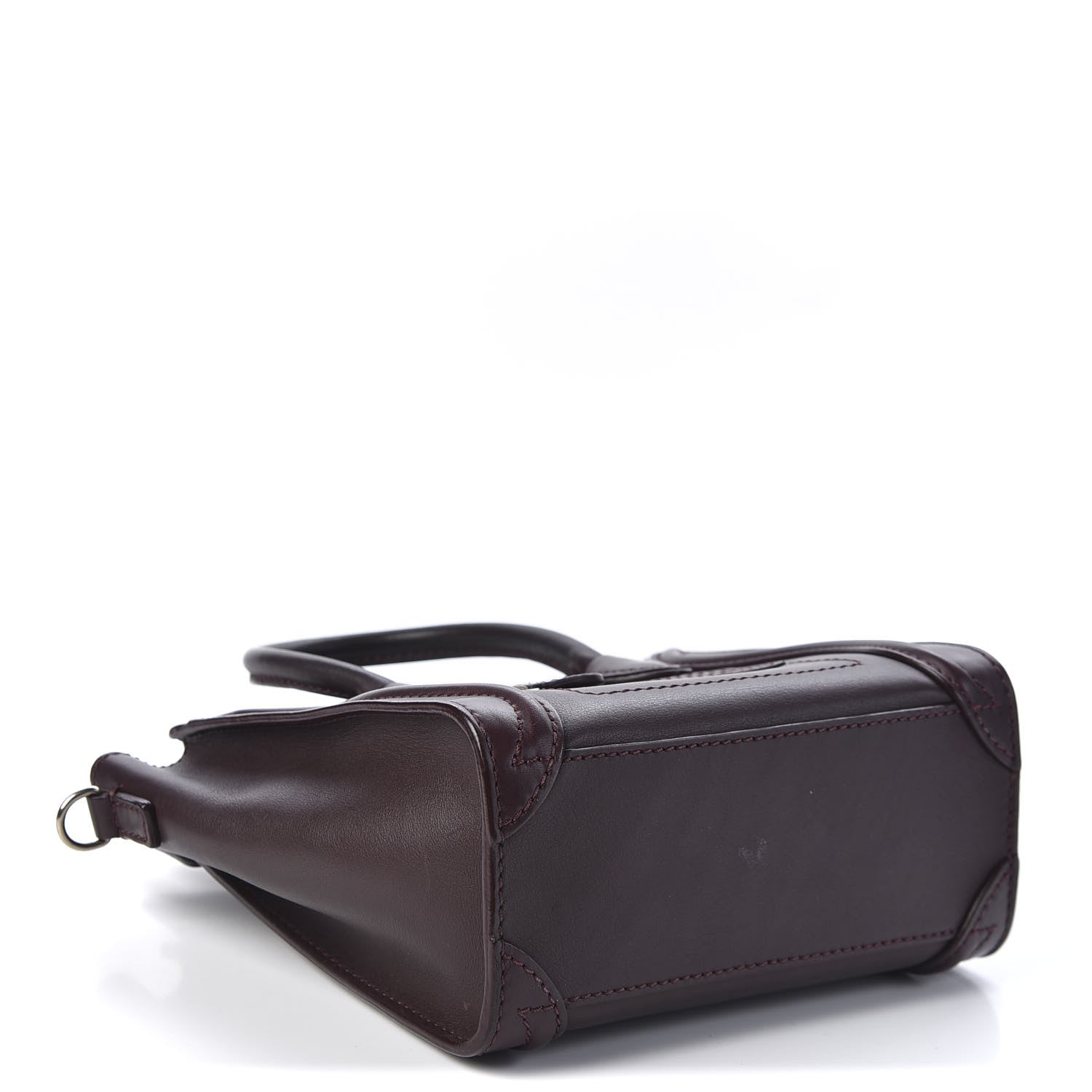 Celine Smooth Calfskin Nano Luggage Burgundy 3 of 10