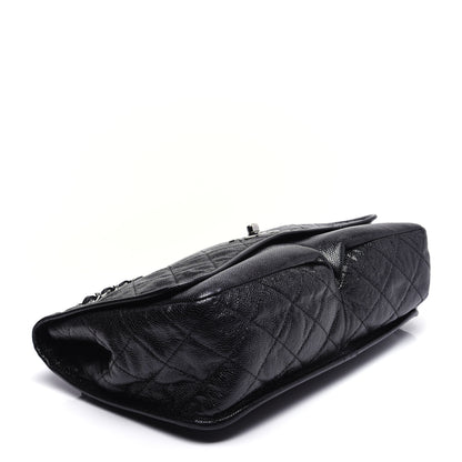 Chanel Grained Calfskin Large Natural Beauty Flap Black 4 of 13