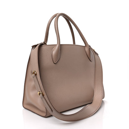 Prada Saffiano Cuir Calfskin Medium Monochrome Top Handle Tote Cipria 3 of 8