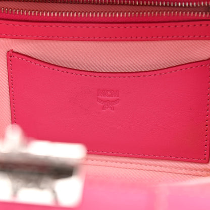 MCM Calfskin Ottomar Monogram Small Berlin Crossbody Sugar Pink 5 of 12