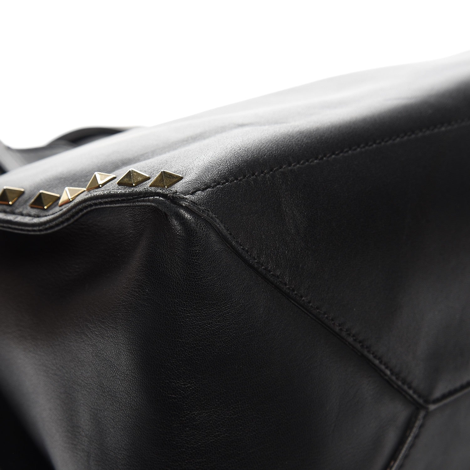Valentino Garavani Nappa Medium Rockstud Soft Tote Black 11 of 14