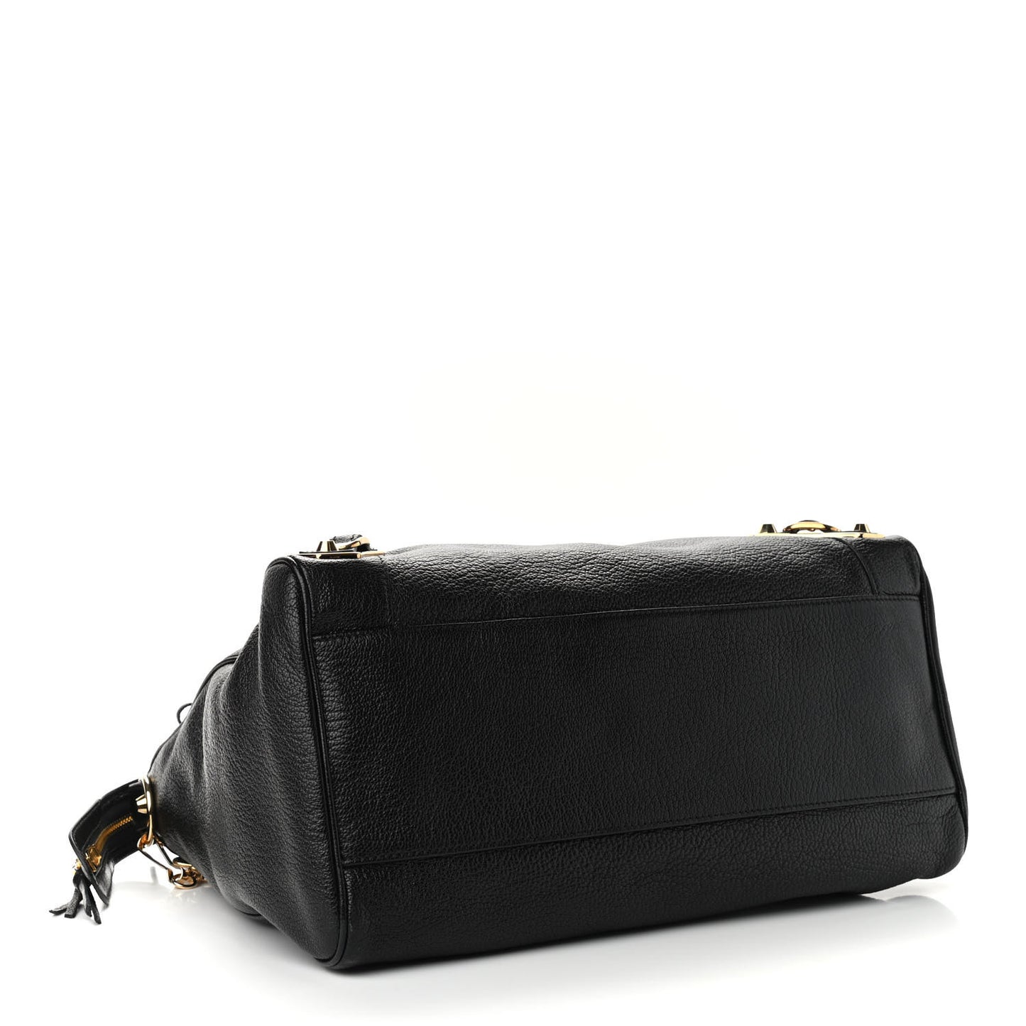 Chevre Gold Metallic Edge Hardware Velo Black