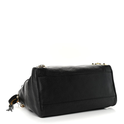 Balenciaga Chevre Gold Metallic Edge Hardware Velo Black 4 of 10