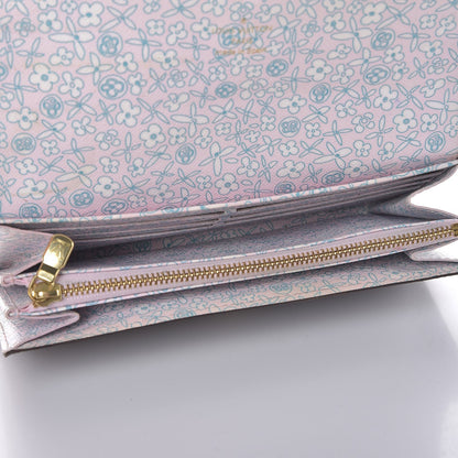 Louis Vuitton Monogram Fleuri Sarah Wallet Rose 5 of 9