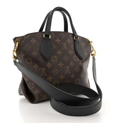 Louis Vuitton Monogram Flower Zipped Tote PM Black 3 of 12