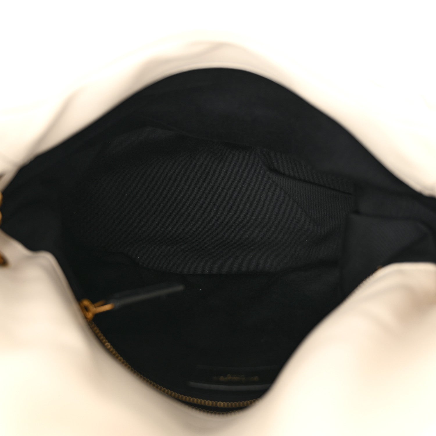 Saint Laurent Lambskin Quilted Medium Loulou Puffer Monogram Chain Satchel Blanc Vintage 5 of 12
