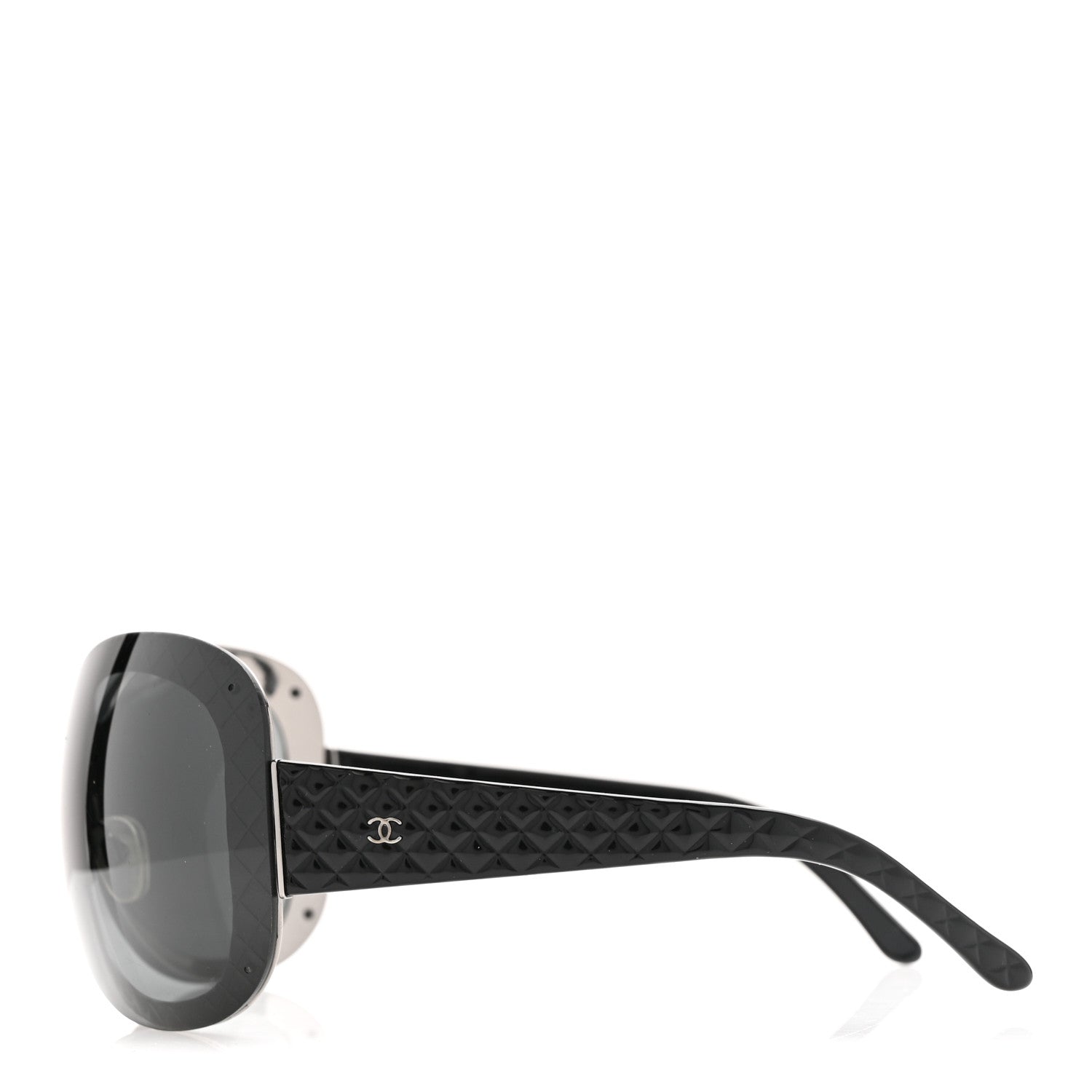 Chanel Quilted CC Sunglasses 4165 Black 3 of 9