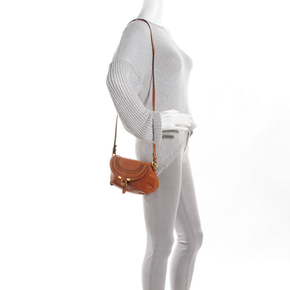 Chloe Calfskin Marcie Pochette Crossbody Bag Tan 2 of 9