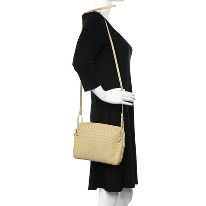 Bottega Veneta Nappa Intrecciato Nodini Crossbody Messenger Mink 2 of 15