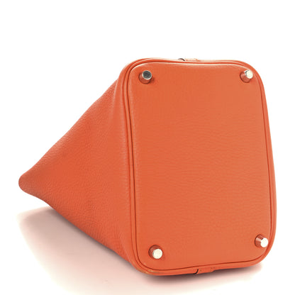 Hermes Taurillon Clemence Picotin Lock 18 PM Orange 4 of 15