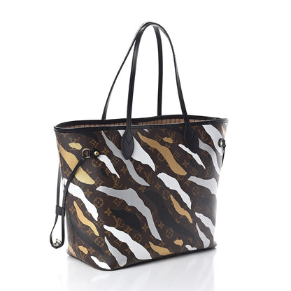Louis Vuitton X LOL Monogram Neverfull MM Gold Silver 3 of 9