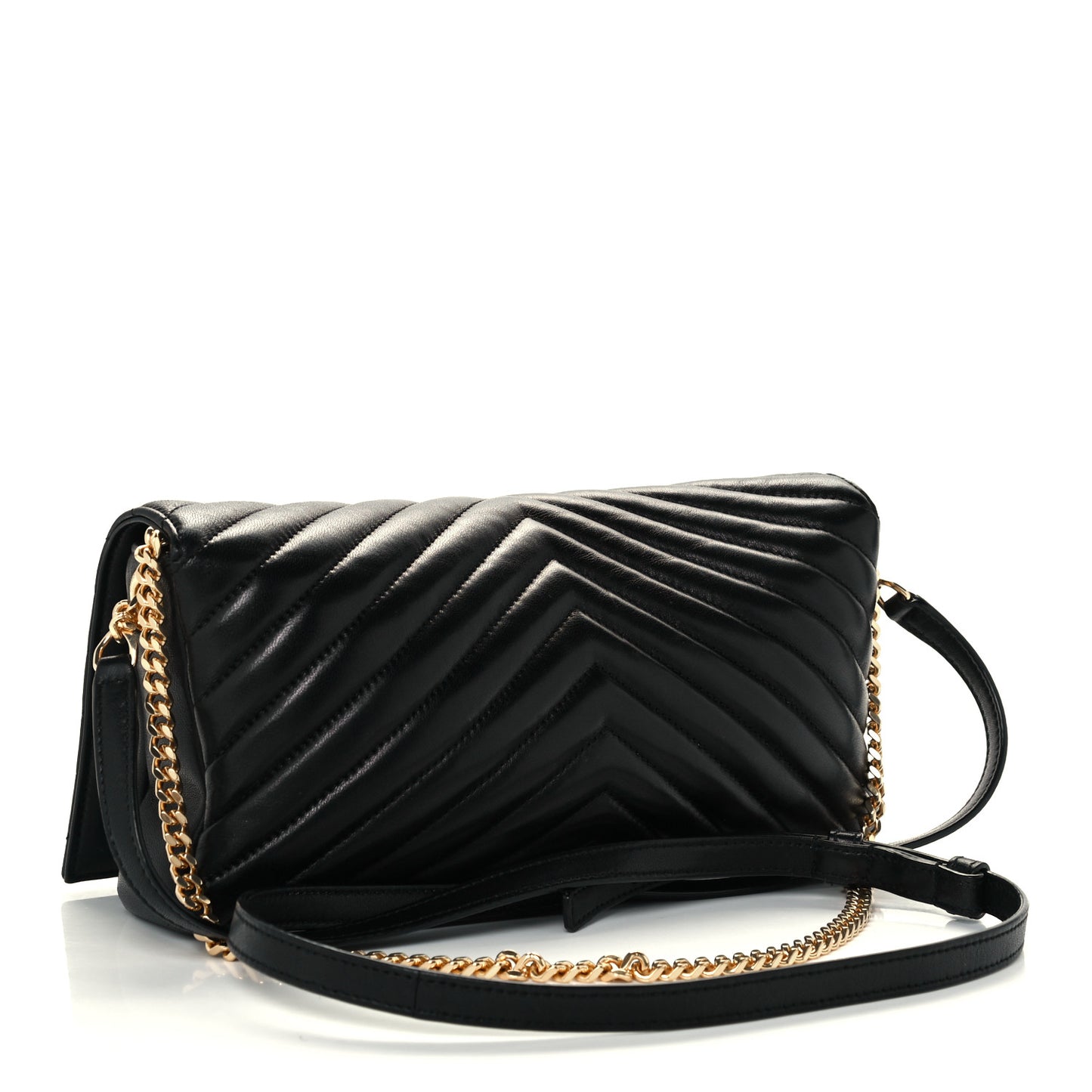Lambskin Matelasse Monogram Kate 99 Black