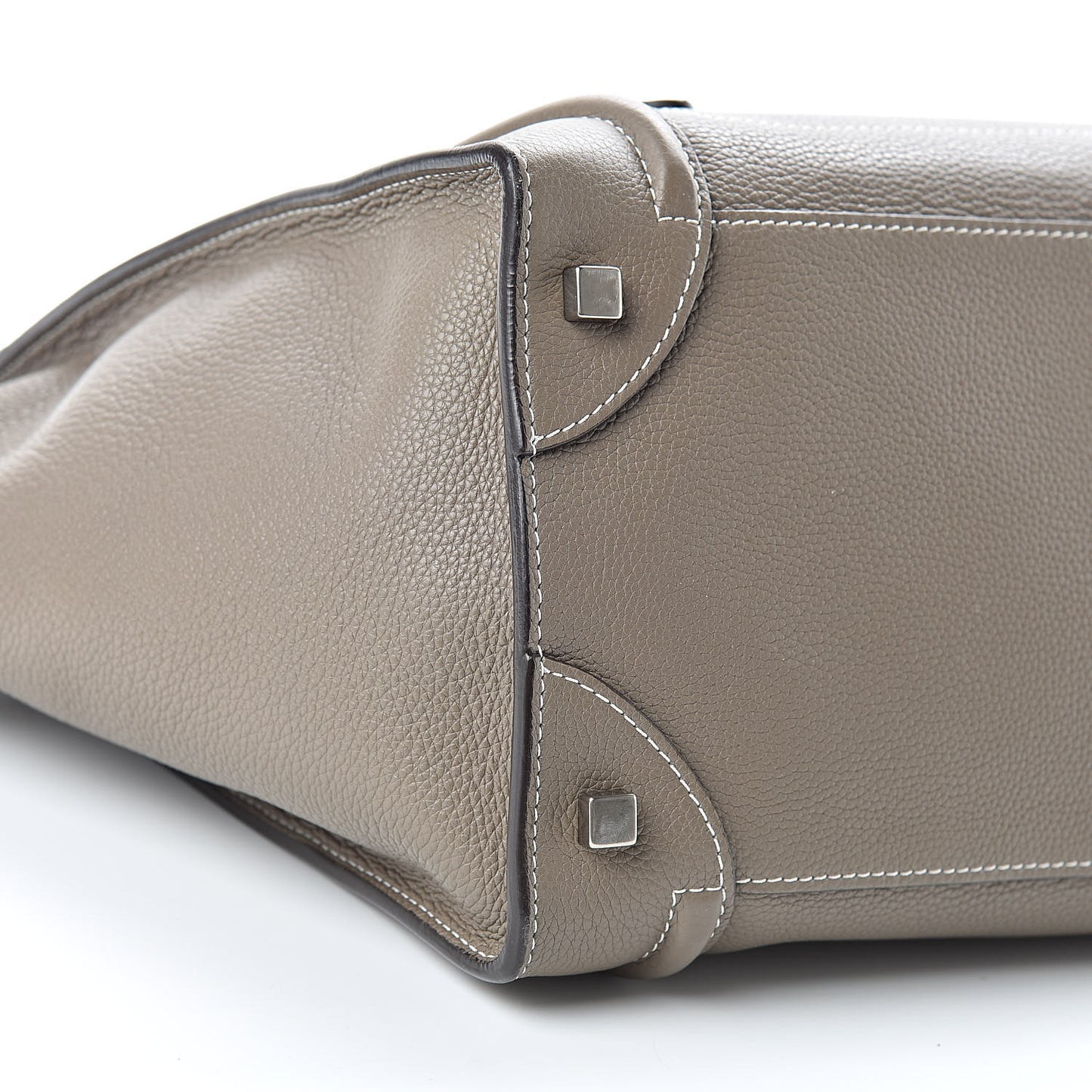 Drummed Calfskin Mini Luggage Souris