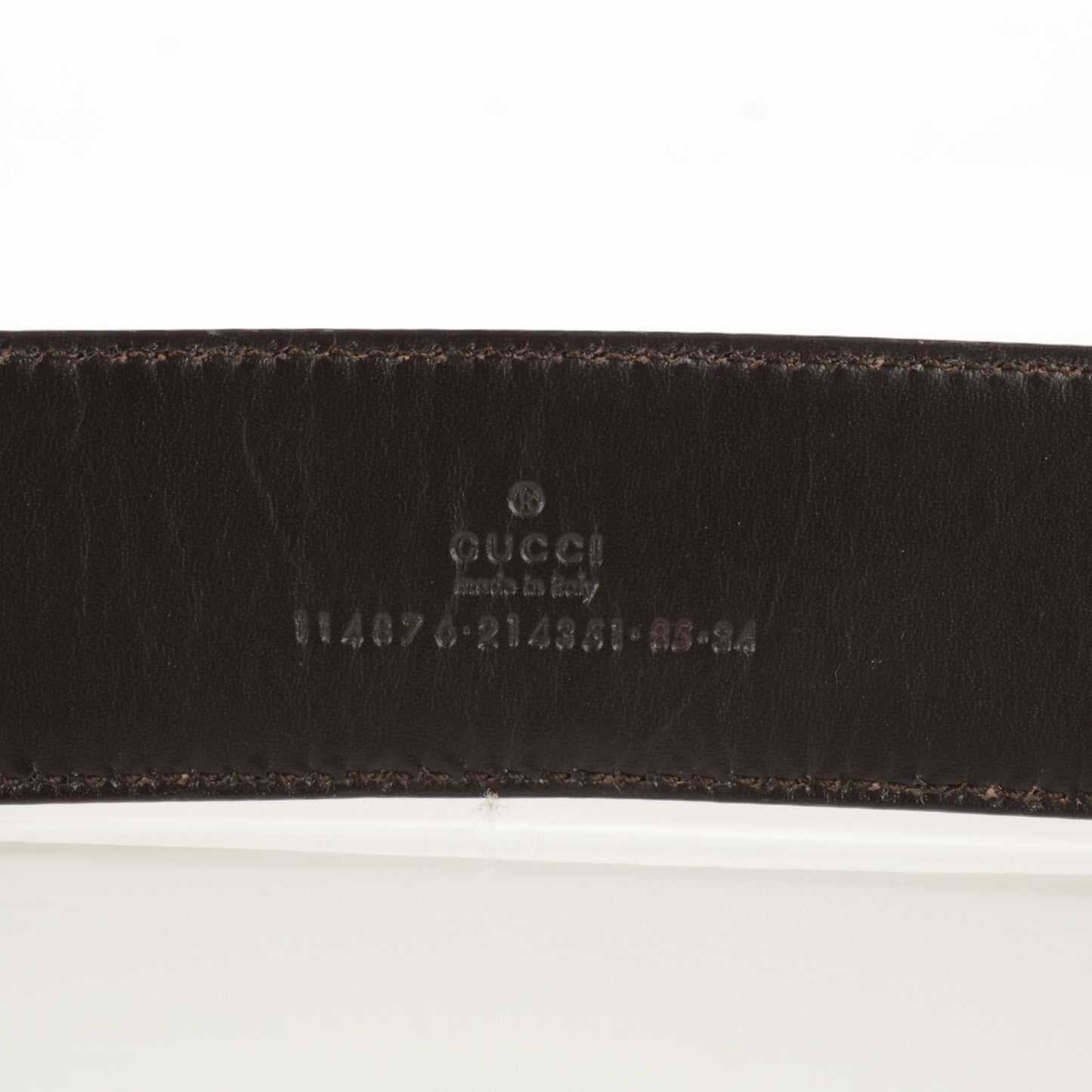 Guccissima Interlocking G 40mm Belt 85 34 Off White