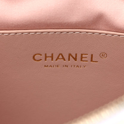 Chanel Sequin Logo CC Crossbody Bag White Multicolor 6 of 10