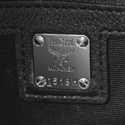 MCM Calfskin Ottomar Monogram Medium Essential Tote Black 6 of 8