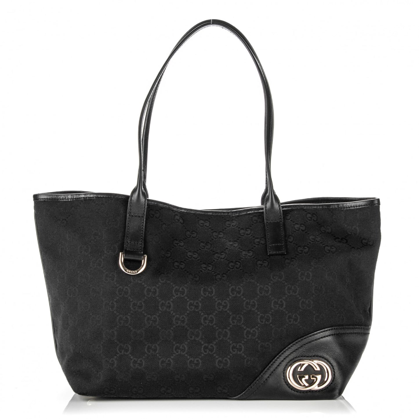 Monogram Medium New Britt Tote Black