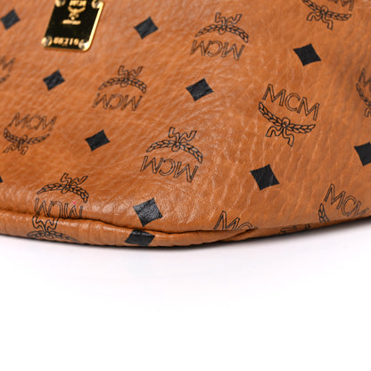 MCM Visetos Medium Fusten Belt Bag Cognac 9 of 10