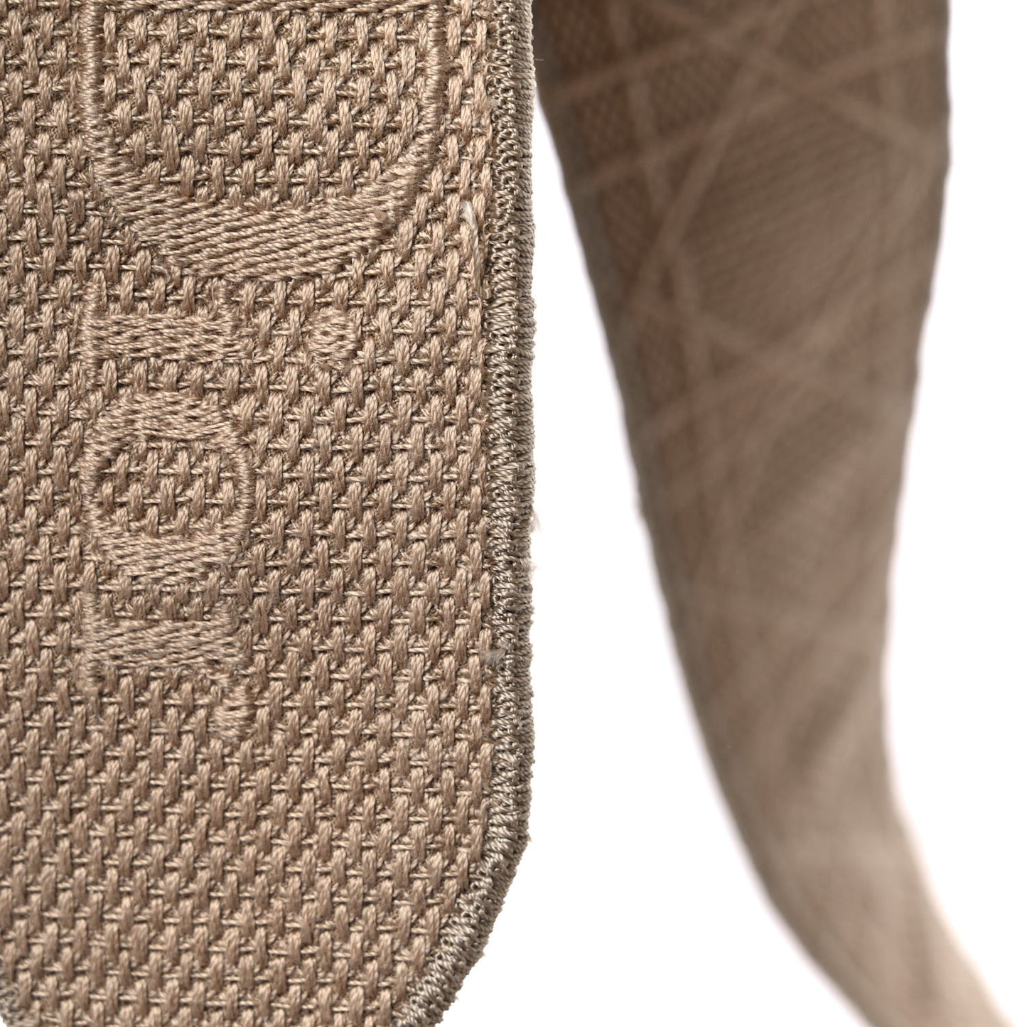 Canvas Embroidered Medium Lady D-Lite Beige