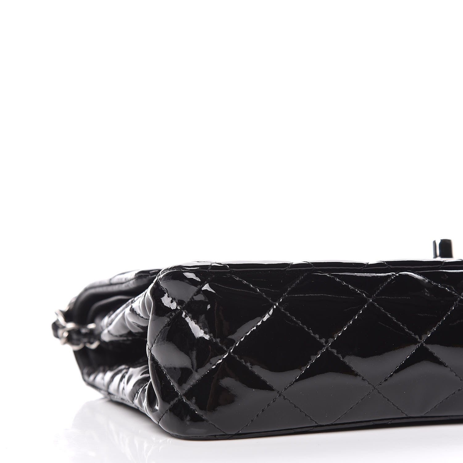 Chanel Patent Quilted Medium Double Flap Black 8 of 18