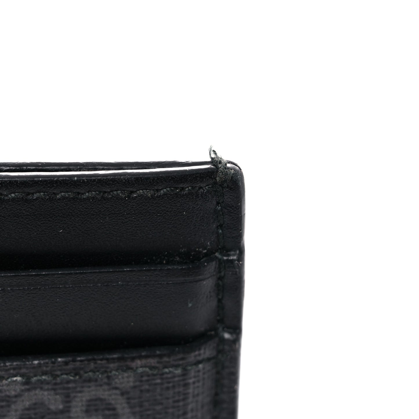 GG Supreme Monogram Wolf Print Card Holder Black Grey