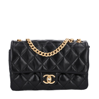 Chanel Lambskin Quilted Small Pillow Crush Flap Black 1 of 10