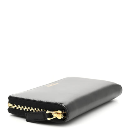 Gucci Plutone Calfskin Logo Zip Around Wallet Black 4 of 8