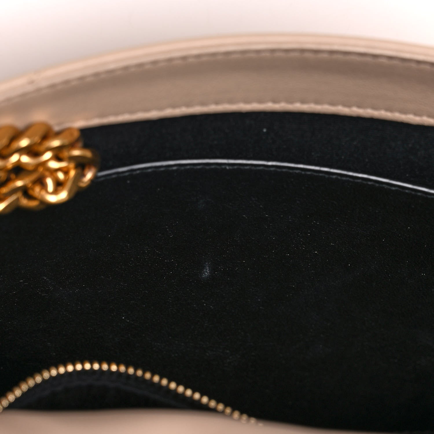 Saint Laurent Lambskin Matelasse Monogram Medium Niki Chain Satchel Dark Beige 16 of 16