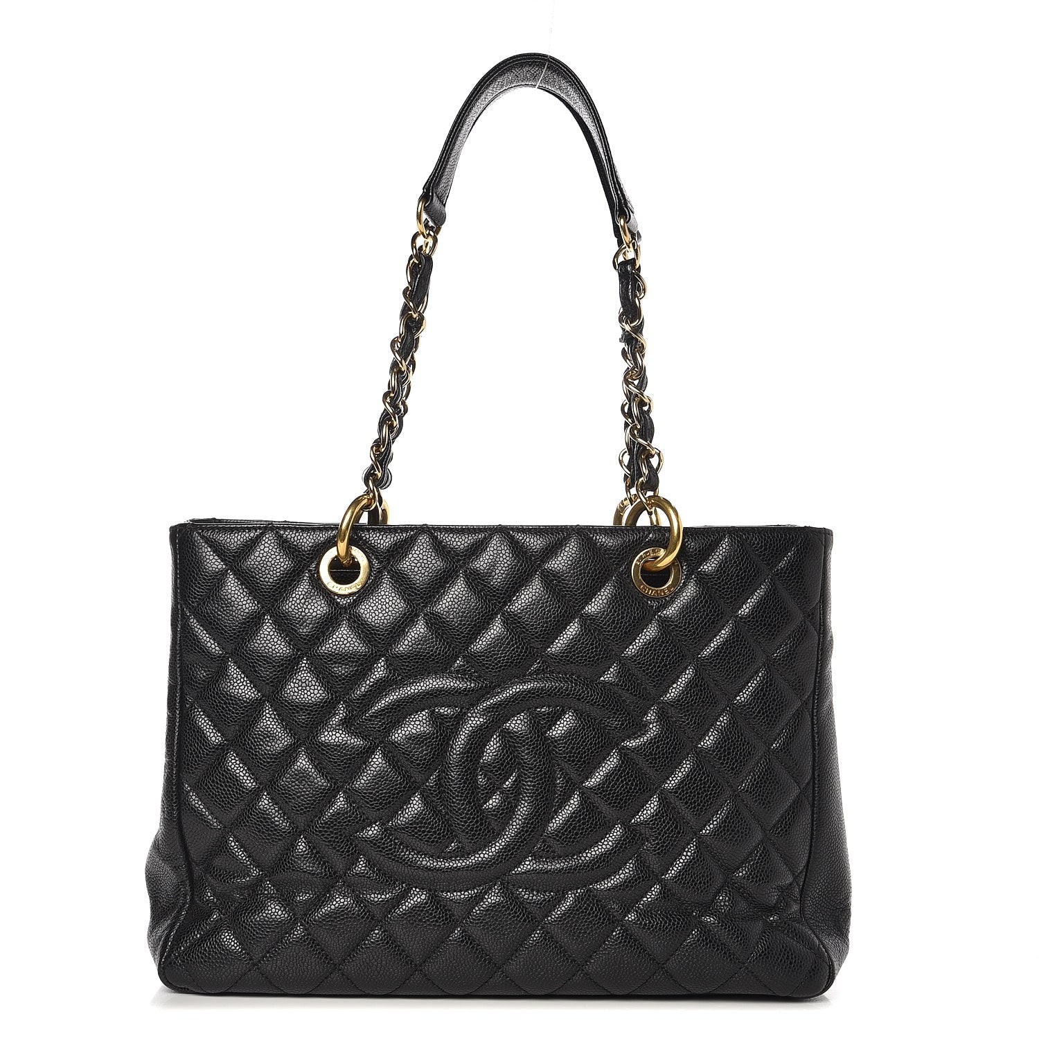 Chanel Caviar Quilted Grand Shopping Tote GST Black 1 of 9