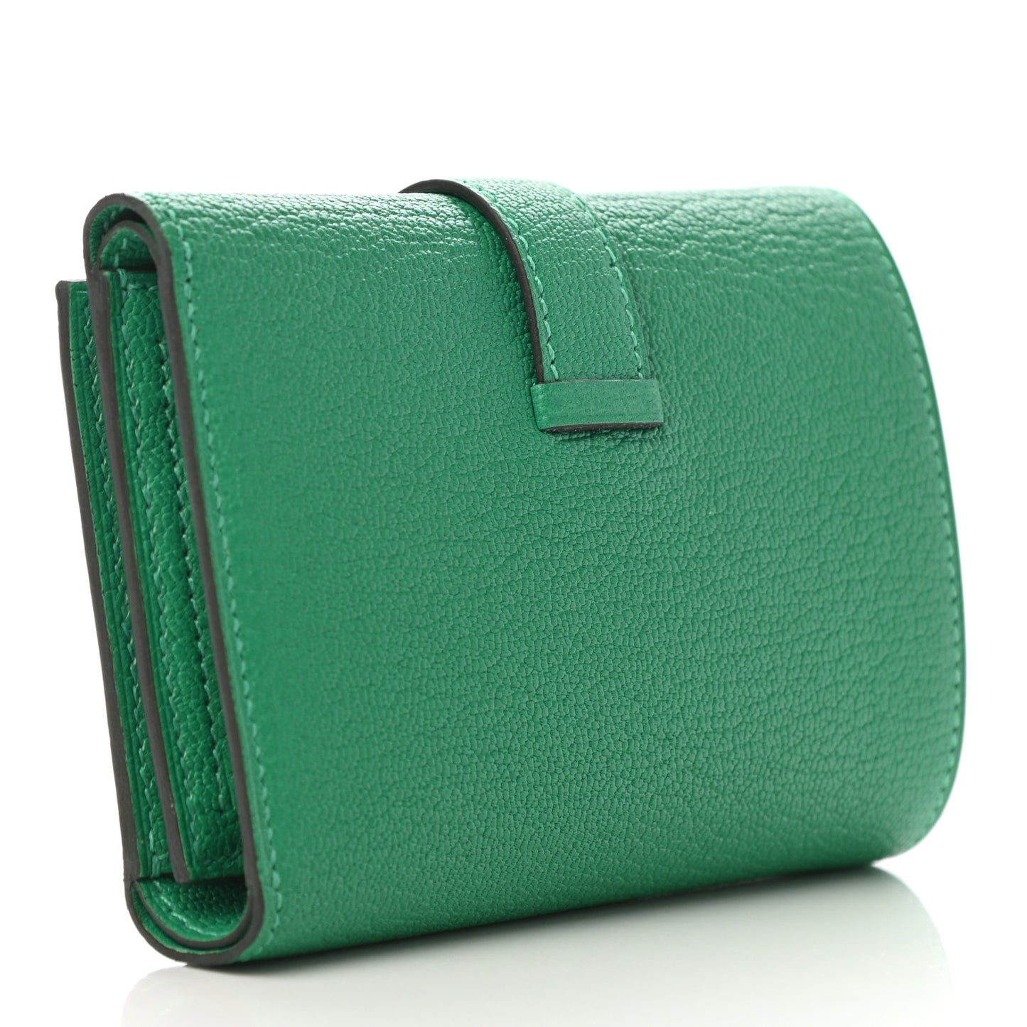 Chevre Mysore Tri-Fold Compact Bearn Wallet Menthe
