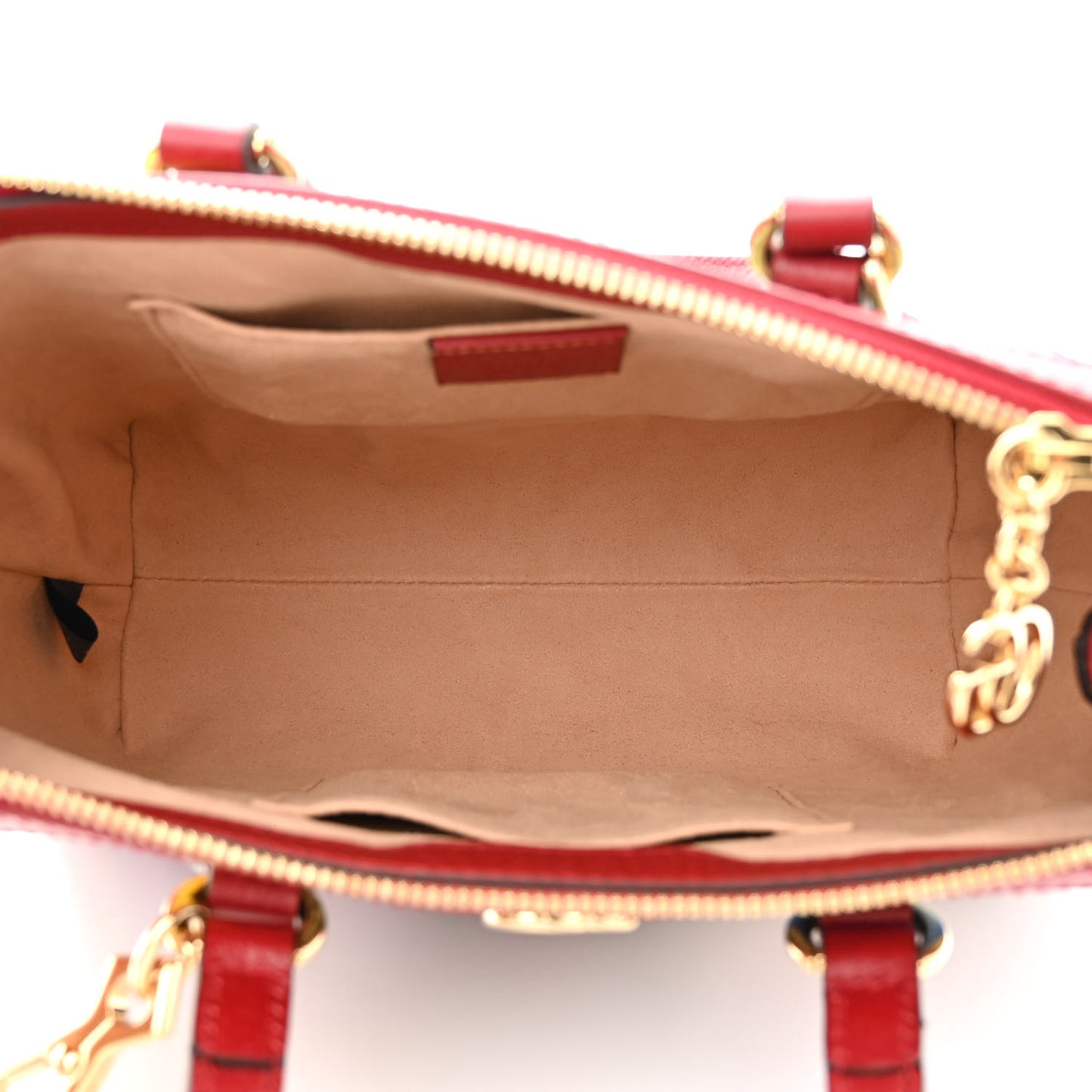 GG Supreme Monogram Flora Web Small Ophidia Tote Bag Red