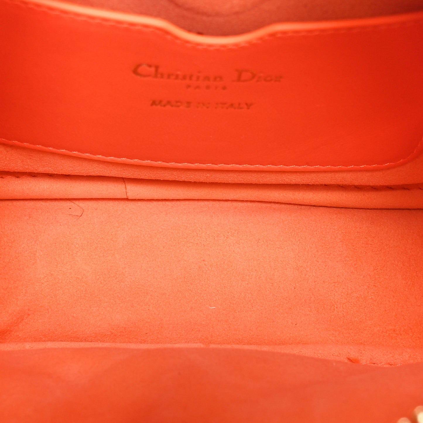Lambskin Cannage Small Dior Vibe Hobo Bag Orange