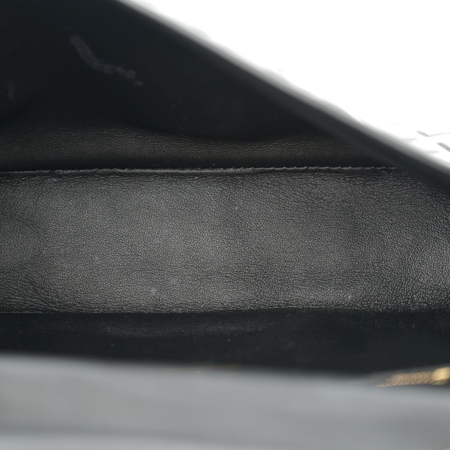 Nappa Small FF Embossed Mid Chain Baguette Black