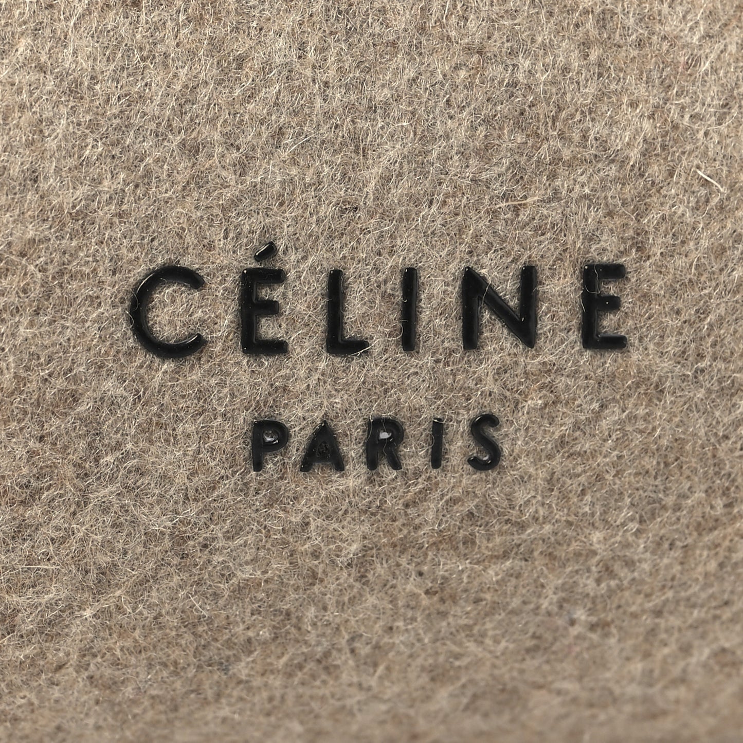 Felt Smooth Calfskin Mini Belt Bag Beige