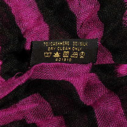 Louis Vuitton Cashmere Silk Karakoram Stole Kaki Rose 5 of 6