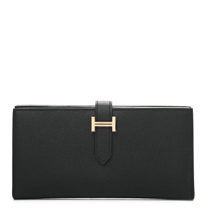 Hermes Epsom Bearn Gusset Wallet Black 1 of 7