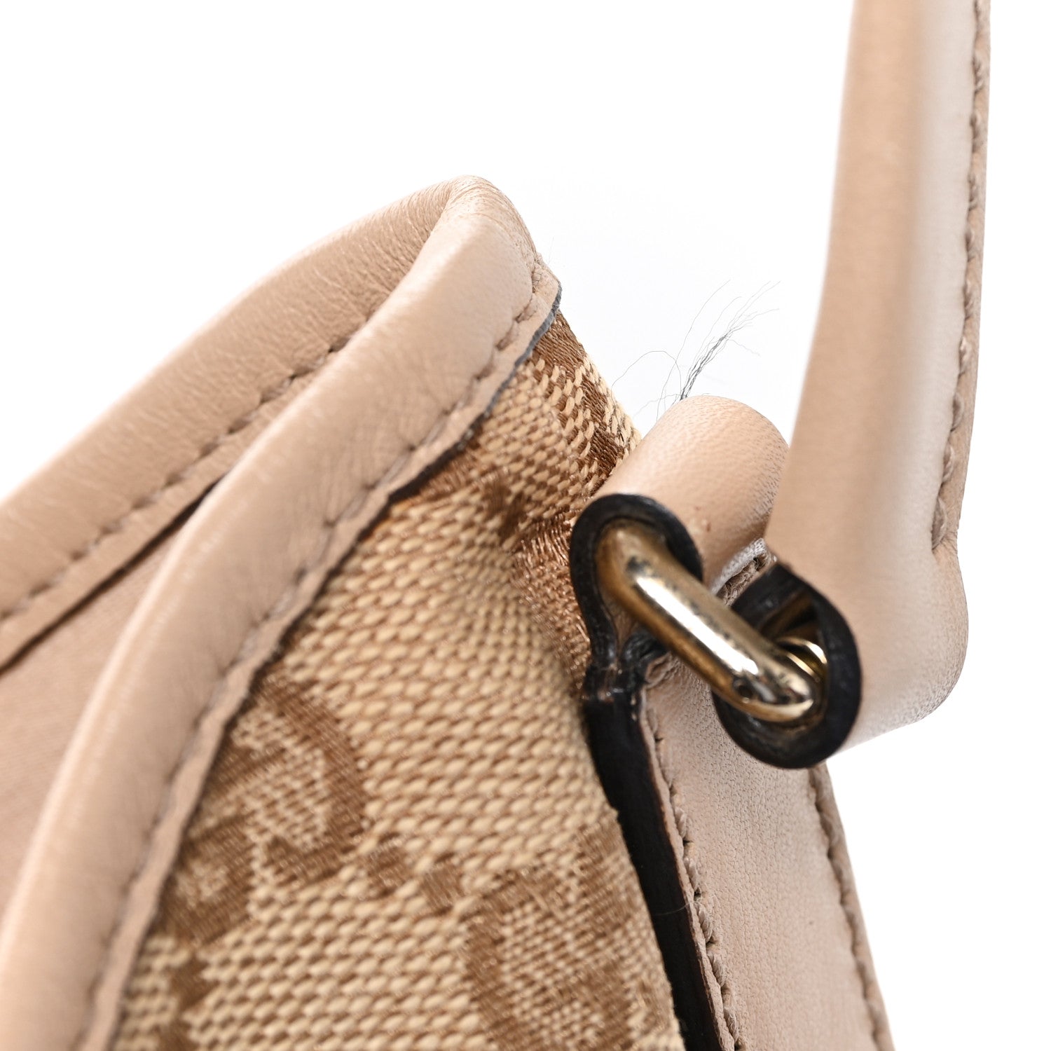 Gucci Monogram Medium New Britt Hobo Beige 8 of 13