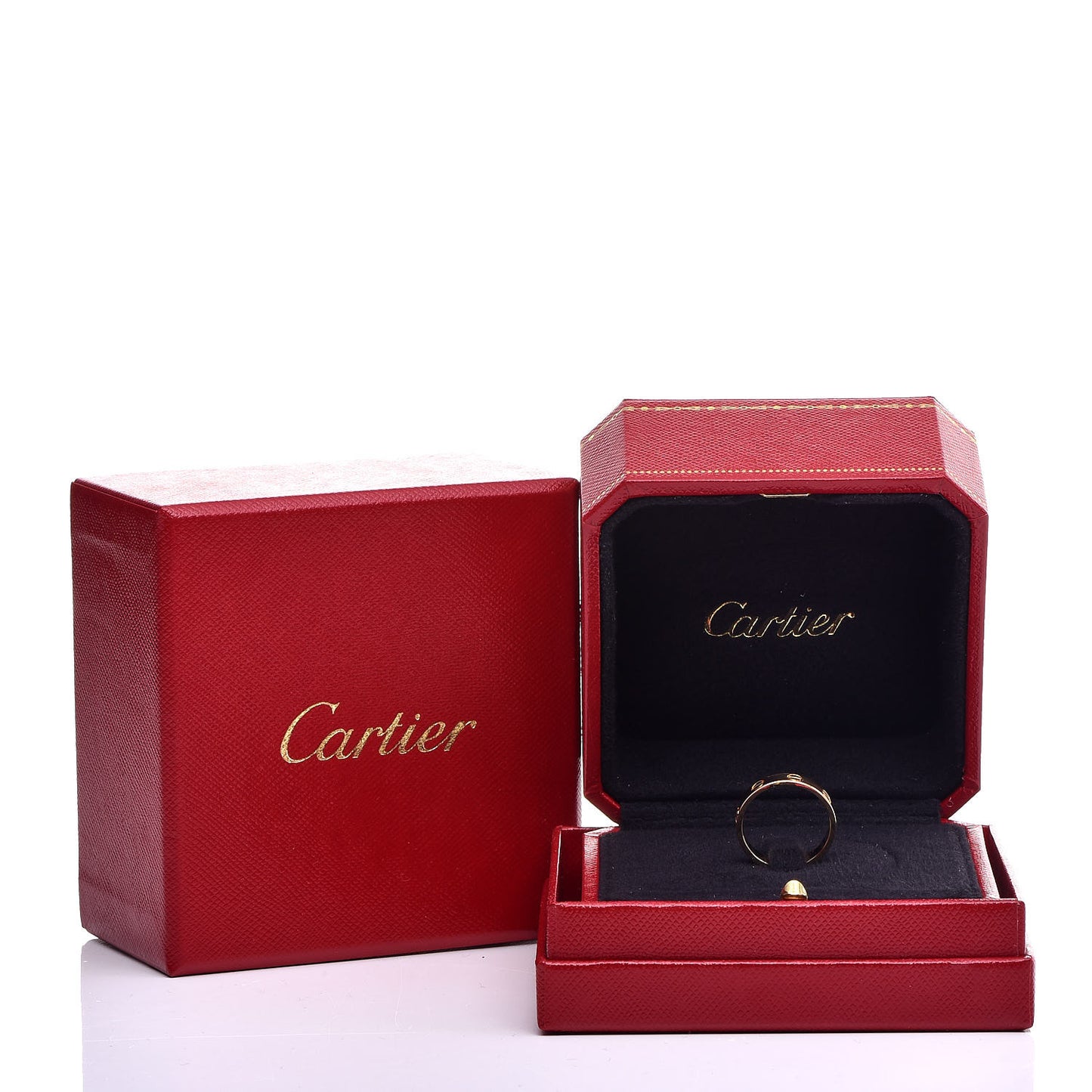 18K Yellow Gold 3.5mm LOVE Wedding Band Ring 50 5.25