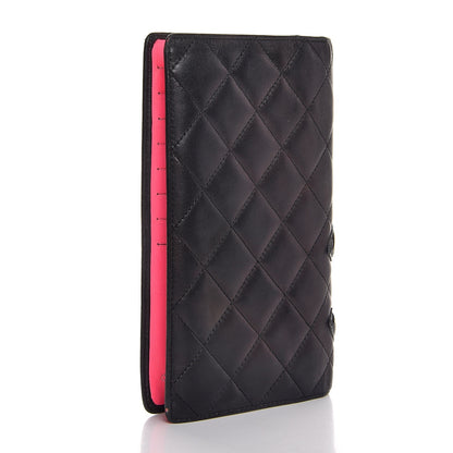 Chanel Calfskin Quilted Cambon Yen Wallet Black 3 of 12