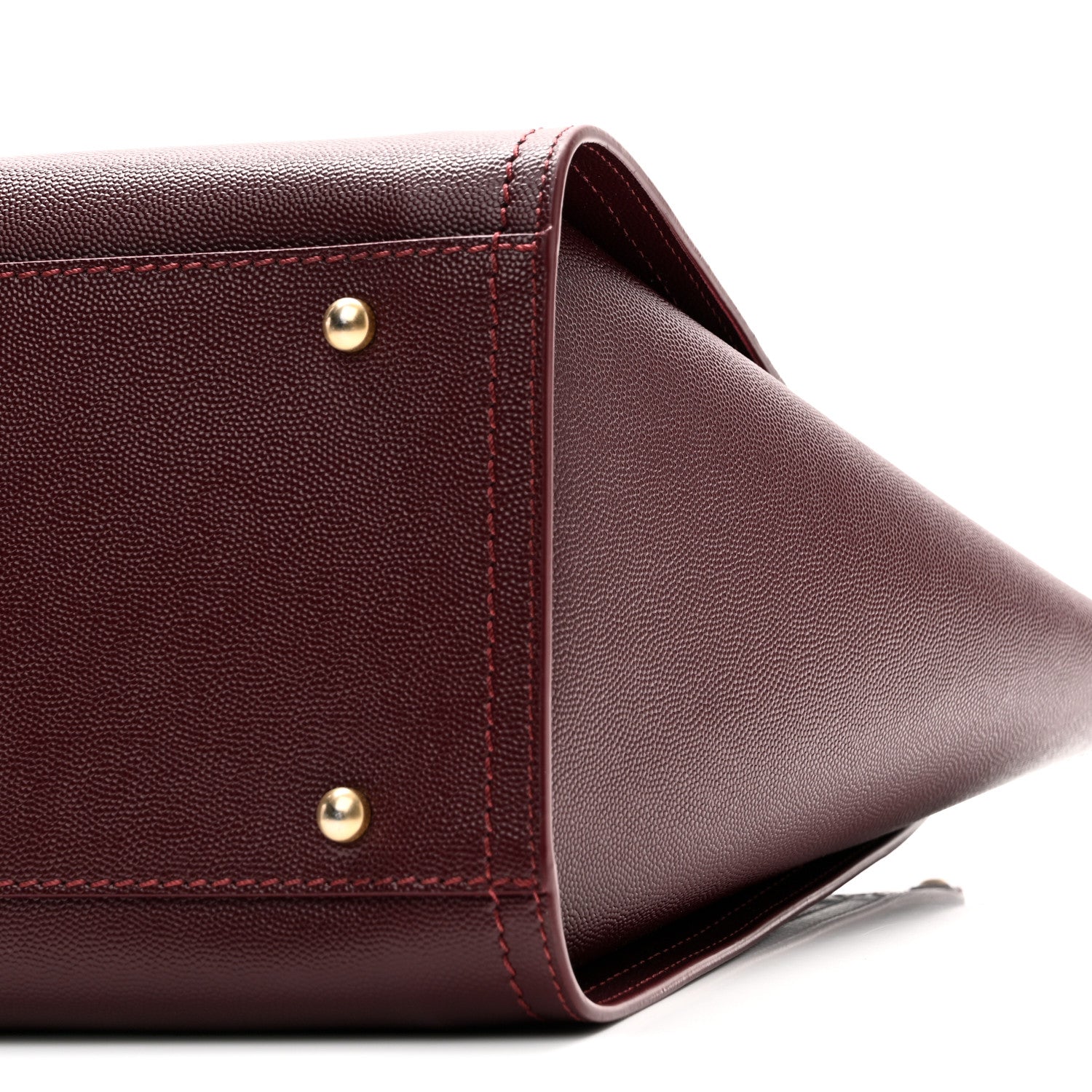 Chanel Caviar Small Studded Deauville Tote Burgundy 10 of 10