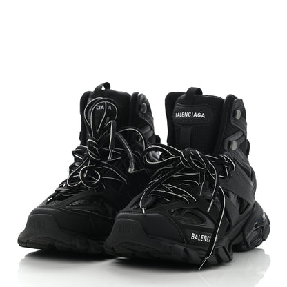 Balenciaga Mesh Nylon Womens Track Hike Sneakers 36 Black 3 of 14