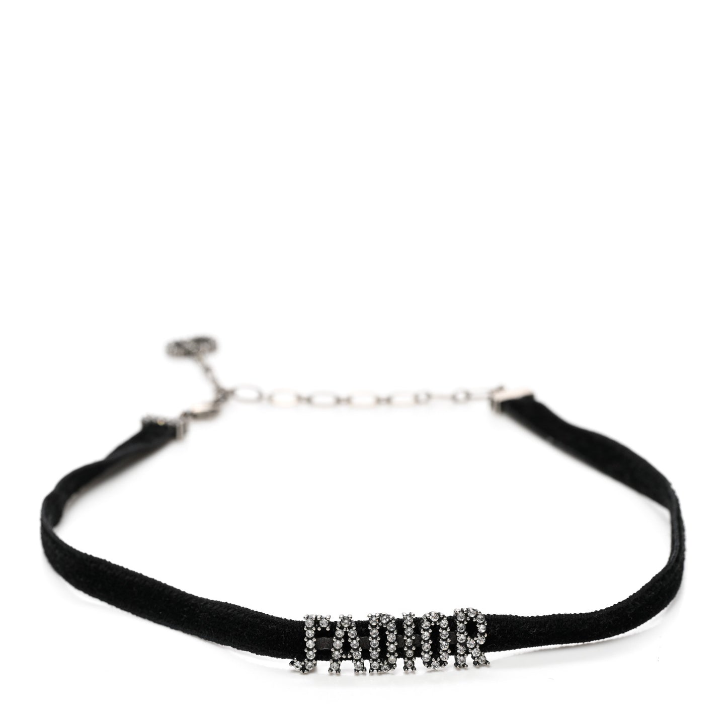 Velvet Crystal J’Adior Choker Necklace Black