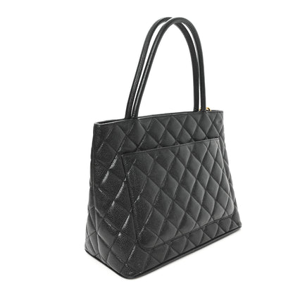 Chanel Caviar Quilted Medallion Tote Black 3 of 10